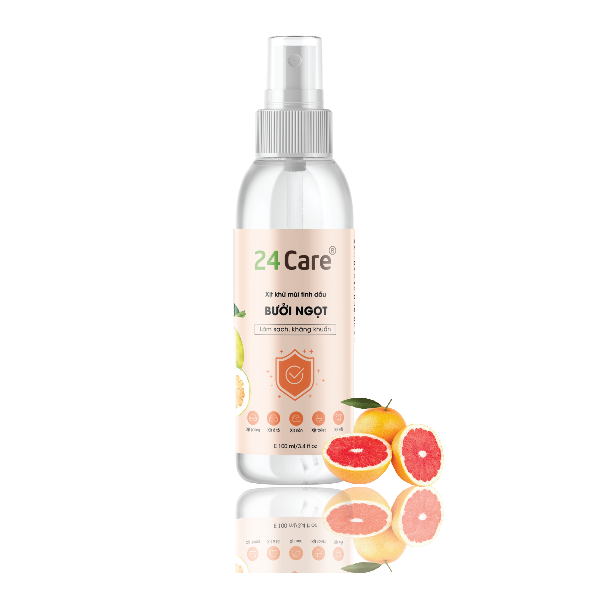 Donald and Dolphin Properties Sweet Grapefruit Antibacterial Room Spray Essential Oil