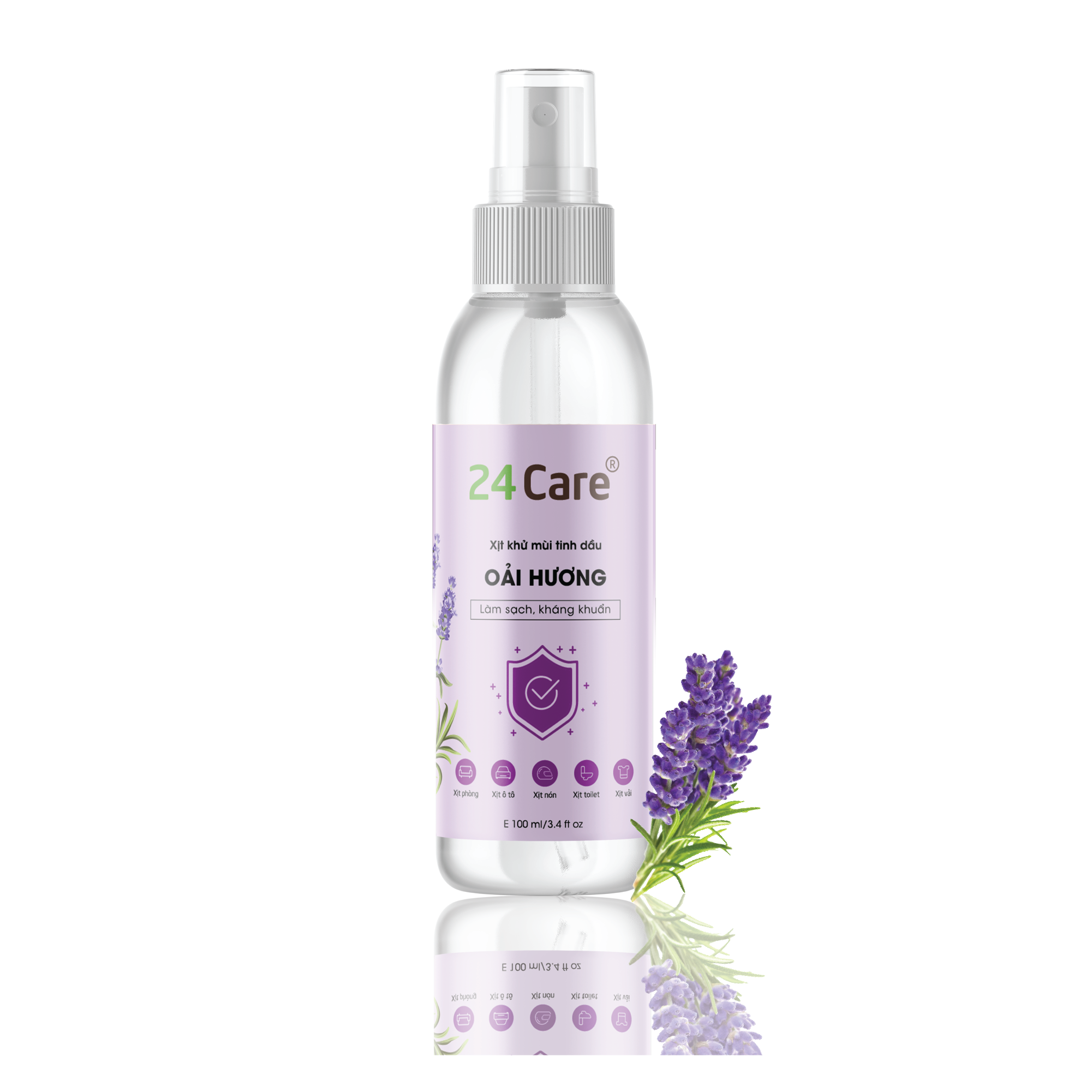 Donald and Dolphin Properties Lavender Antibacterial Room Spray