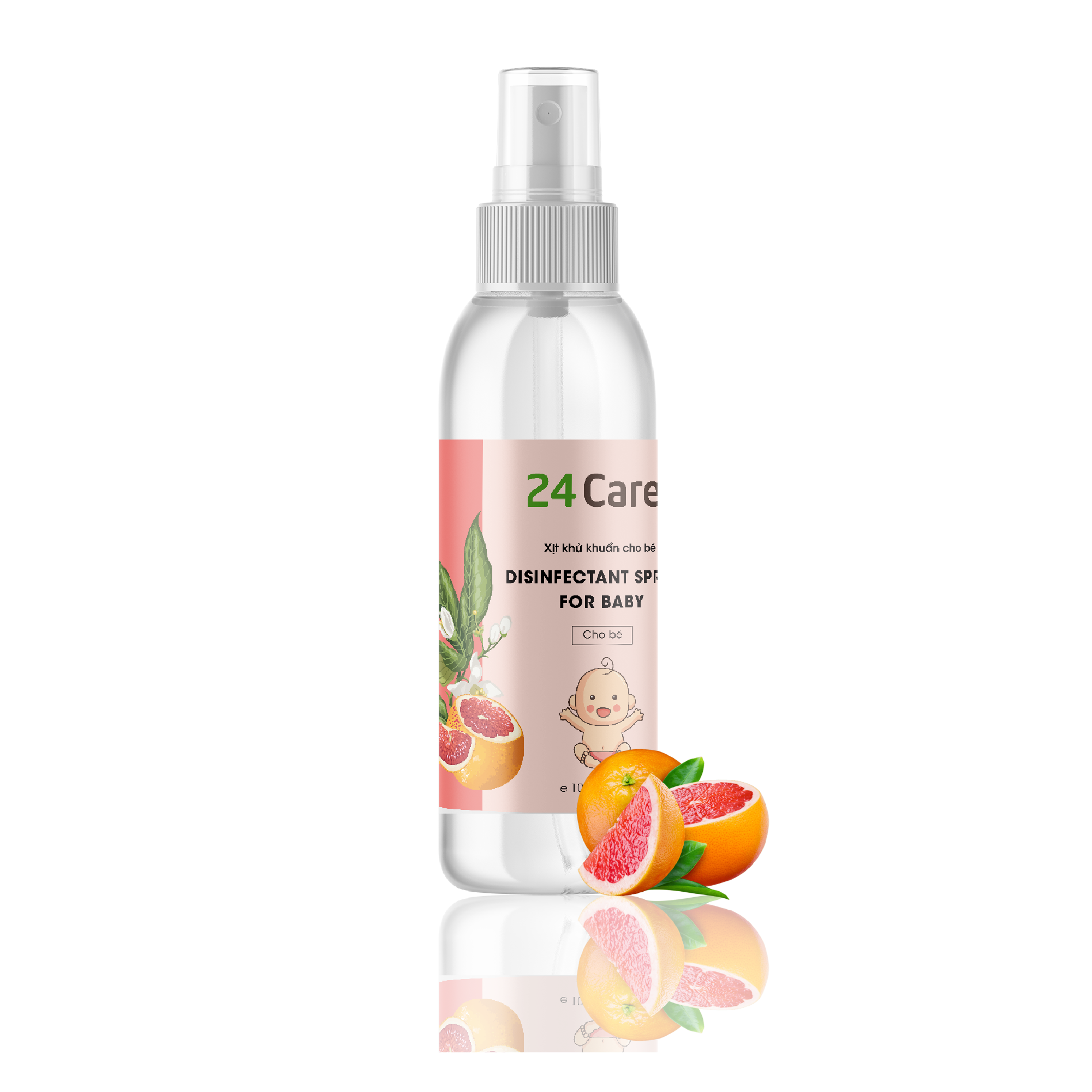24care antibacterial and deodorizing essential oil spray for babies.